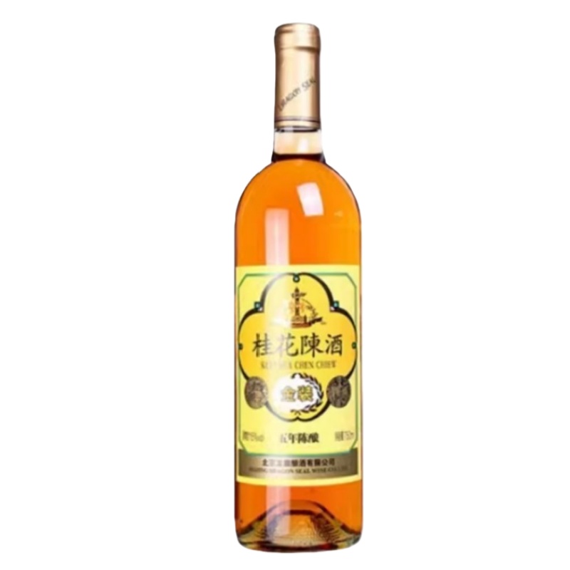 龙徽葡萄酒中华牌桂花甜酒单支装