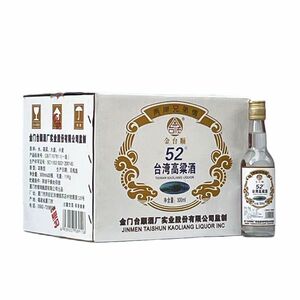 金台顺台湾高粱酒浓香型纯粮白酒52度300mlx20瓶普装整箱包邮