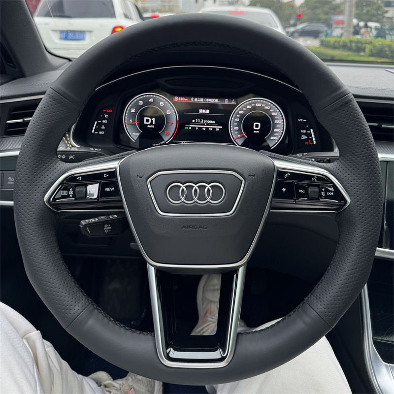 奥迪A6L专用手缝方向盘套