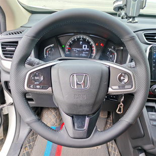 本田CRV专用手缝方向盘套 凌派 皓影享域十代思域XRV全包把套改装