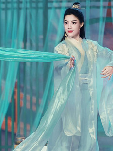 2024春晚游山恋同款汉服鞠婧祎陈丽君同款古装超仙气飘逸广袖流仙