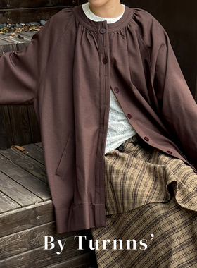 By turnns｜苦橙树｜慵懒简约经典廓形宽松风衣外套