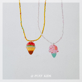 儿童配饰冰淇淋多巴胺串珠项链宝宝颈链首饰小女孩可爱锁骨链饰品