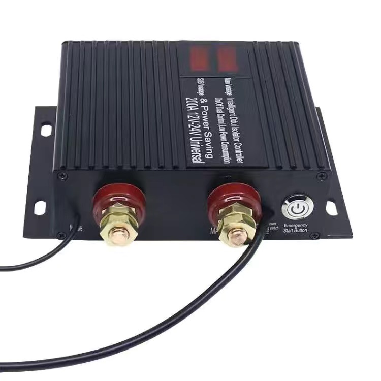 双电瓶智能隔离控制器DC12V24v150A250安汽房车亏电保护器改装