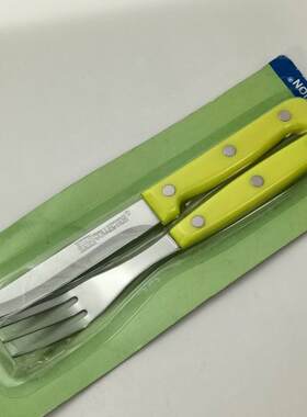 德国原单不锈钢10cm多用刀肉蔬刀瓜果刀直刃牛扒刀叉steak set