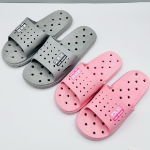 可高温消毒酒店浴室防滑塑胶漏水速干镂空汤泉防滑居家凉拖鞋男