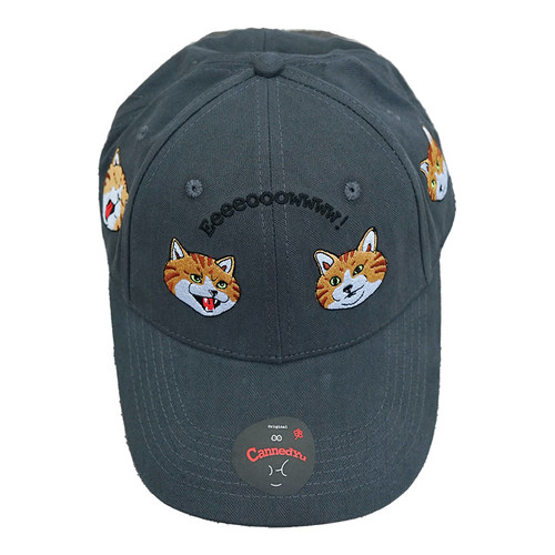 猫咪刺绣表情百搭棒球帽