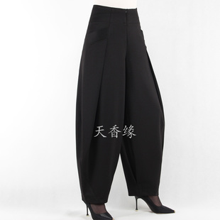 萝卜裤 天香缘2026春秋夸张灯笼裤 女显瘦哈伦裤 时尚 73818 高腰舞裤
