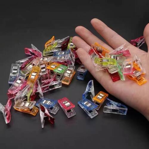 卡通收纳斧头夹包边夹子升级款式手工夹缝纫夹可爱彩色刺绣定位夹
