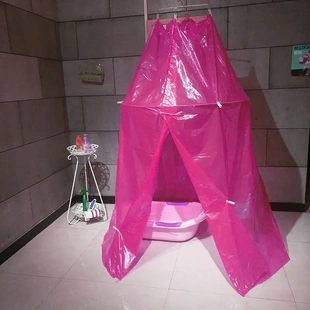 洗澡帐篷大人小孩冬天圆形塑料防水保暖保温加大加厚浴帐沐浴罩
