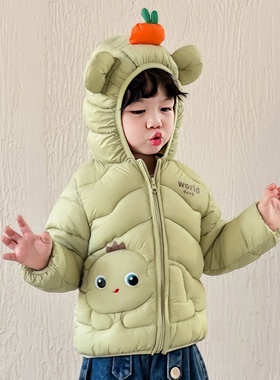 原版实体店品质】男亲子童儿童童装羽绒棉服宝宝女童外套2026卡通