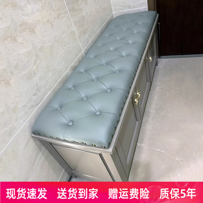 美式整装实木换鞋凳家用门口收纳鞋柜储物进门简约可坐一体穿鞋凳