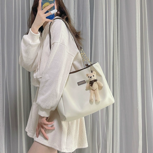 Сумка через плечо, вместительная и большая модная сумка на одно плечо, коллекция 2022, в корейском стиле