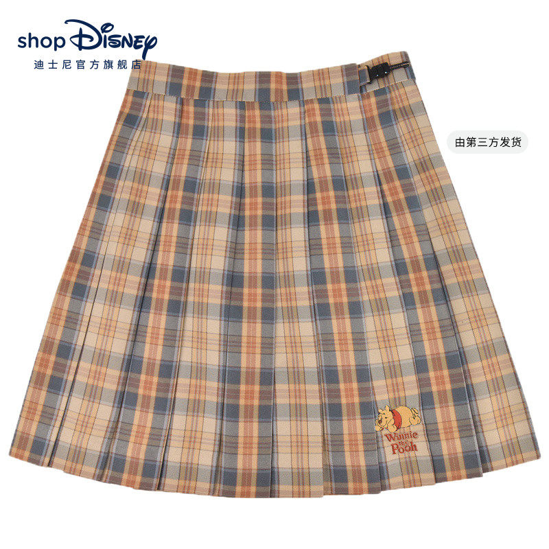 迪士尼官方 服装配饰原创森女部落经典小熊JK格裙学院风百褶半身|msdalam kategori Butik wanita / wanita, skirt - dari Buy2taobao.com untuk memberikan perkhidmatan ejen Taobao profesional membeli