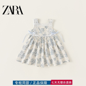 三折品牌特价清仓撤柜亲子装中小童夏季甜美蝴蝶结无袖碎花背心裙