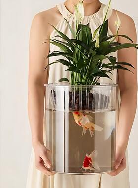 亚克力透明定植篮水培花瓶插花器