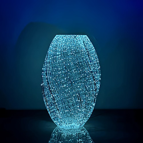 麦芽糖夜光玻璃花瓶轻奢客厅花器