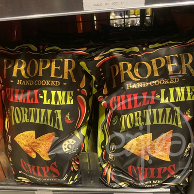 香港代购新西兰进口 Proper Crisps手工玉米片青柠辣椒味零食150g