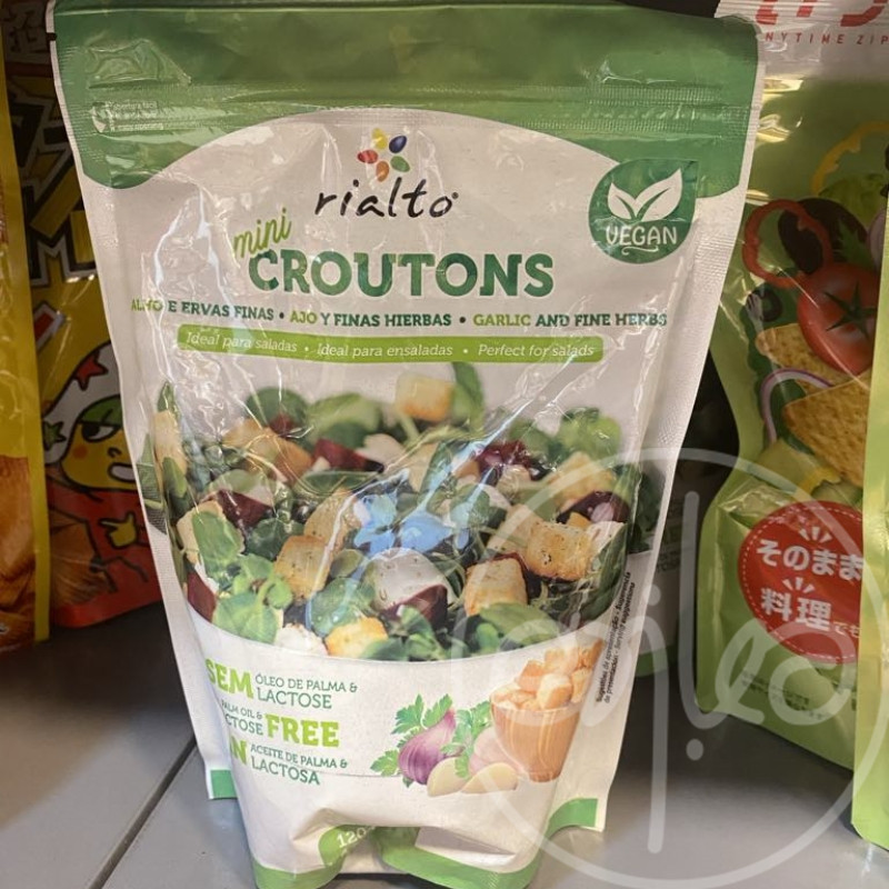 香港代购 葡萄牙进口 Rialto 迷你脆脆面包粒沙拉配搭香蒜味 75g