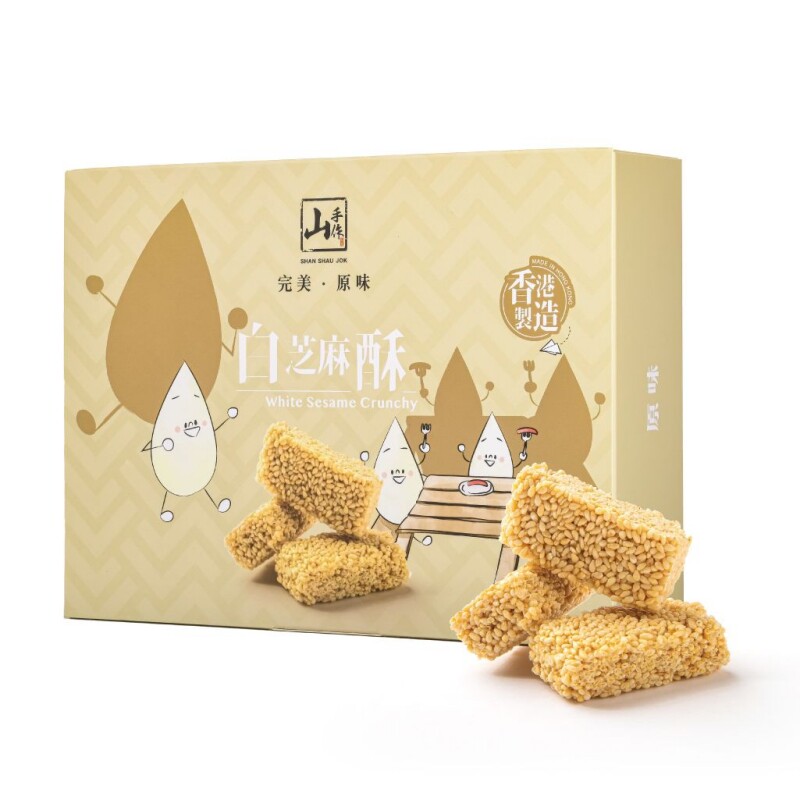 香港购 伴手礼 山手作椰蓉核桃腰果白芝麻酥手工零食 300g