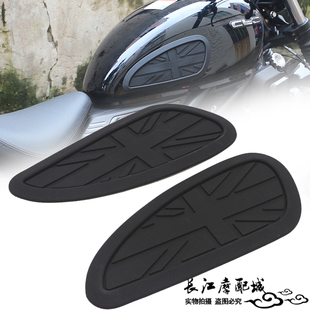 适用五羊本田CGX150改装油箱贴复古膝盖防滑侧边贴纸隔热贴花配件