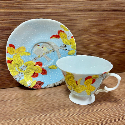 sixth kiln第六窑欧式骨瓷英式下午茶咖啡杯碟套装特价清仓包邮