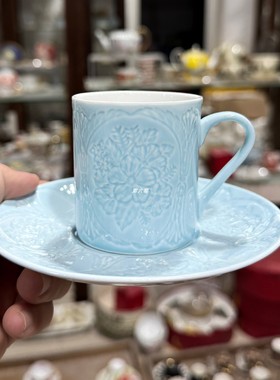 sixth kiln第六窑欧式复古咖啡杯碟套装高档宫廷风意式浓缩咖啡杯