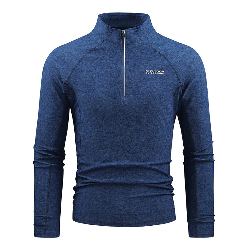 半开衫拉链户外运动男快干长袖t恤春秋速干衣弹力透气跑步健身衣,户外/登山/野营/旅行用品,速干T恤,淘宝优惠券,粉丝福利购,淘宝优惠卷