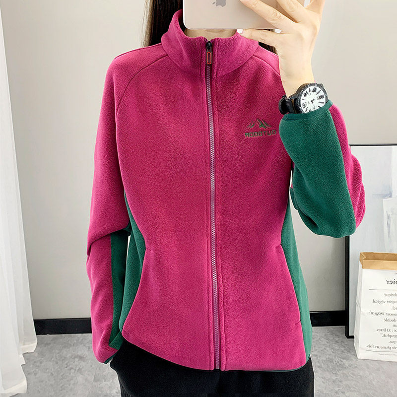 双面摇粒绒户外抓绒衣女开衫外套秋冬加厚保暖衣登山服冲锋衣内胆,户外/登山/野营/旅行用品,抓绒衣,淘宝优惠券,粉丝福利购,淘宝优惠卷