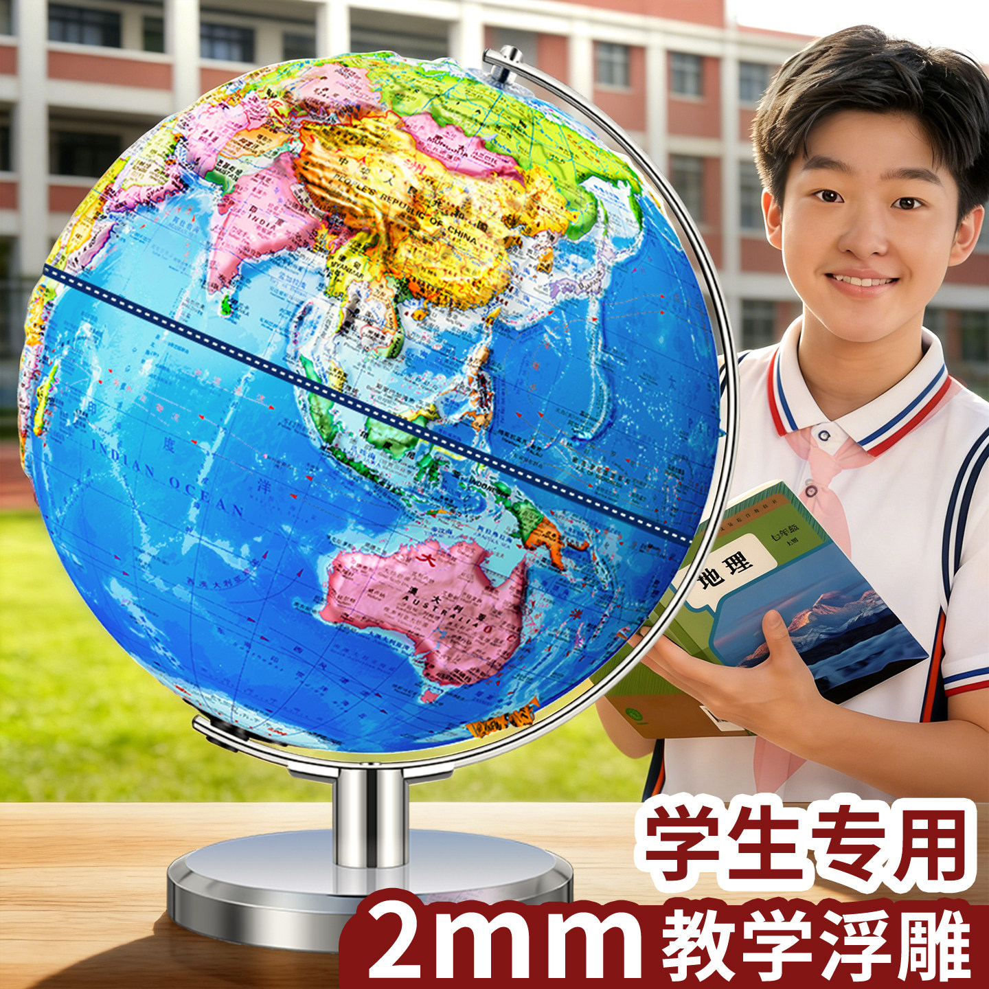 地球仪正版学生用小学生初中生专用3d立体悬浮凹凸儿童启蒙智能ar