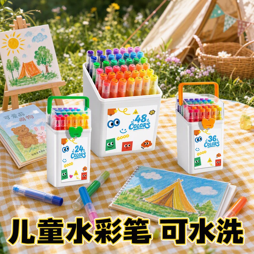 【真彩】食品级水性双头马克笔图片
