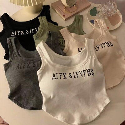 辣妹纯棉吊带背心蒂娇莉设计感女