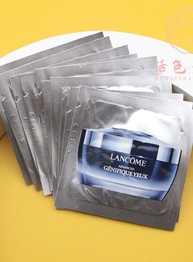 10片包邮价 兰蔻肌底精华焕亮眼霜1ml小黑瓶发光眼霜小样淡黑眼圈