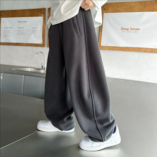 男童裤子2025新款中大童帅气休闲裤男孩秋冬款卫裤儿童潮宽松长裤