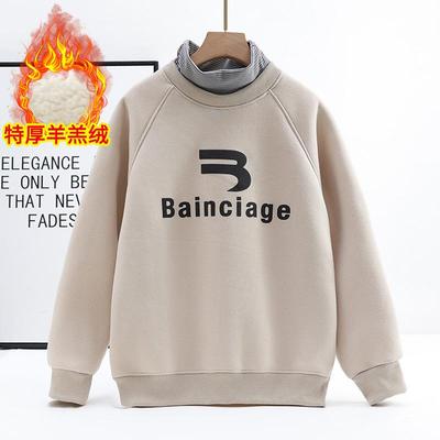 男童半高领卫衣男孩冬季打底衫