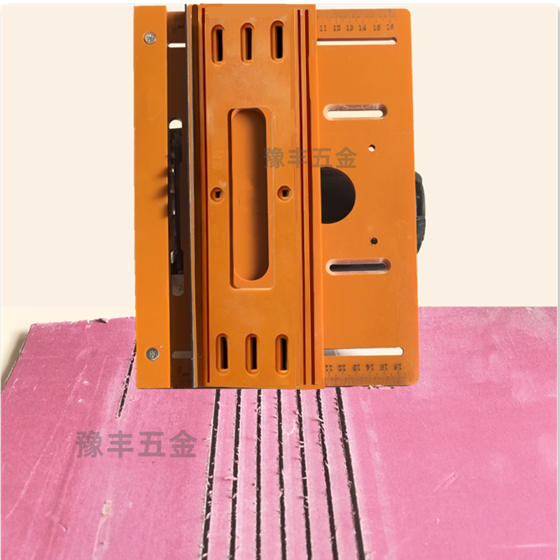 石膏板圆弧造型开槽切割神器木工专用切割靠山定位云石机划槽底板