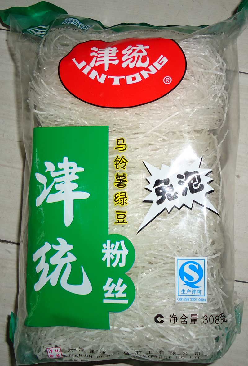 津统粉丝308克一包 马铃薯绿豆免泡粉丝 天津特产正品粉条