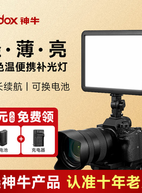 Godox神牛LDP8D8Bi18D18Bi摄影灯主播直播平板灯夜景补光灯单反摄像相机拍照灯光视频美食打光灯拍美食拍摄