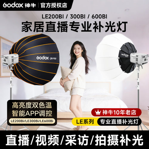 Godox神牛新品LE300bi直播补光灯