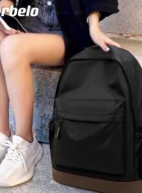 背包女2024新款高中大学生书包电脑背包女生旅游双肩妈咪背包16寸