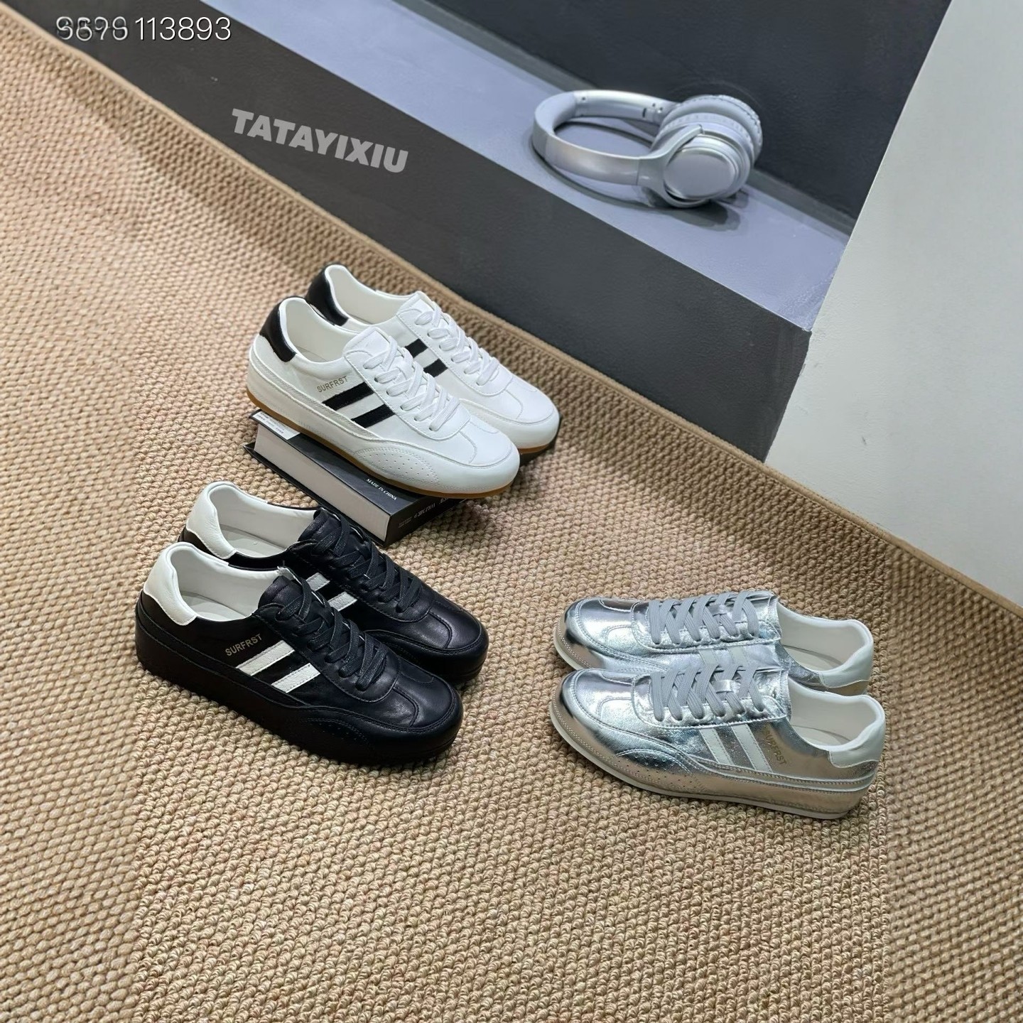 平底真皮小白鞋女2025新款休闲百搭运动板鞋女鞋潮,女鞋,时尚休闲鞋,淘宝优惠券,粉丝福利购,淘宝优惠卷