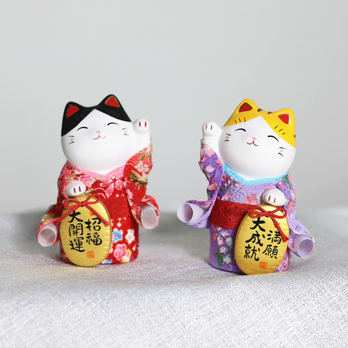 药师窑招财猫摆件开业结婚礼物