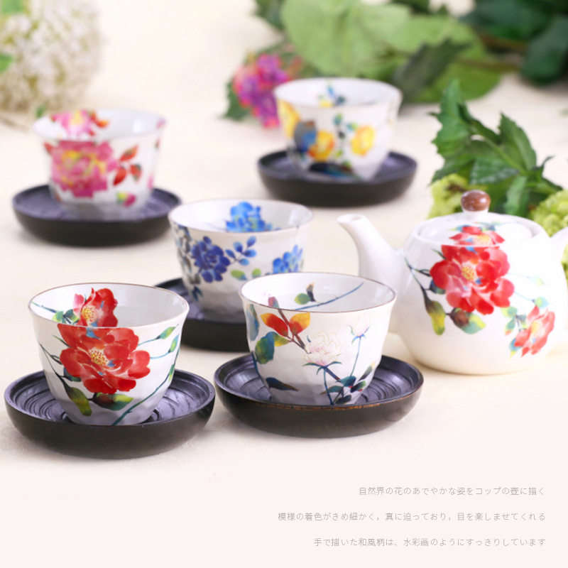 日本茶壶ceramic蓝陶瓷