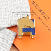 高级感珐琅马头纯铜不掉色银色蝴蝶丝巾扣百搭长条围巾打结披肩扣