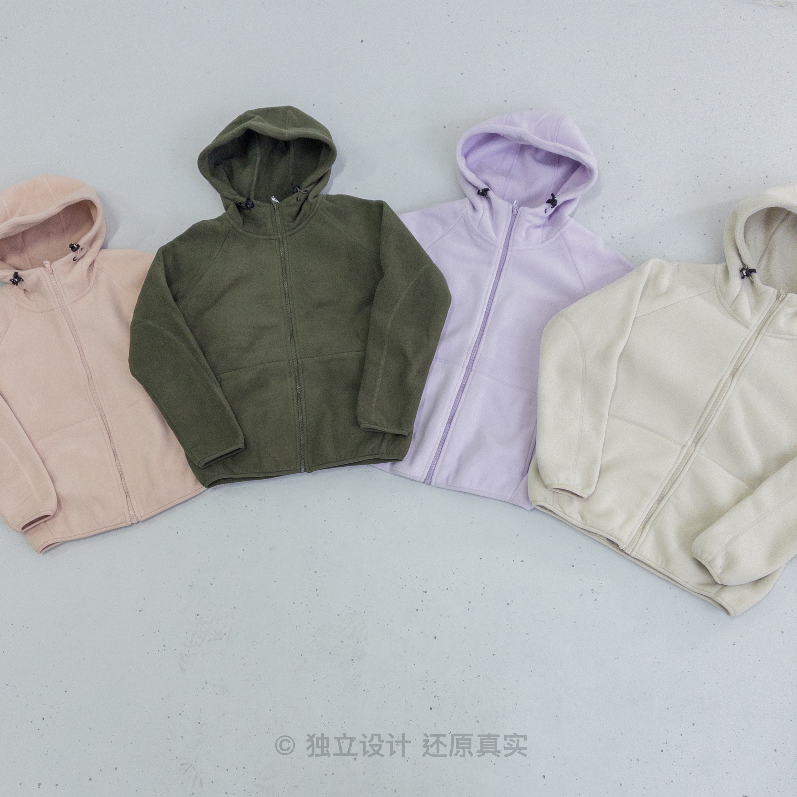 颜值+实用双面绒抓绒衣