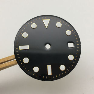 配件28.5mm盘代用精工改装表盘夜光字面适配2813 2836机芯 AD6