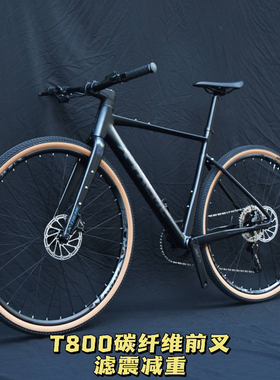 美涵达Xtreme幻影P10平把砾石公路自行车瓜车碳纤维前叉桶轴油碟
