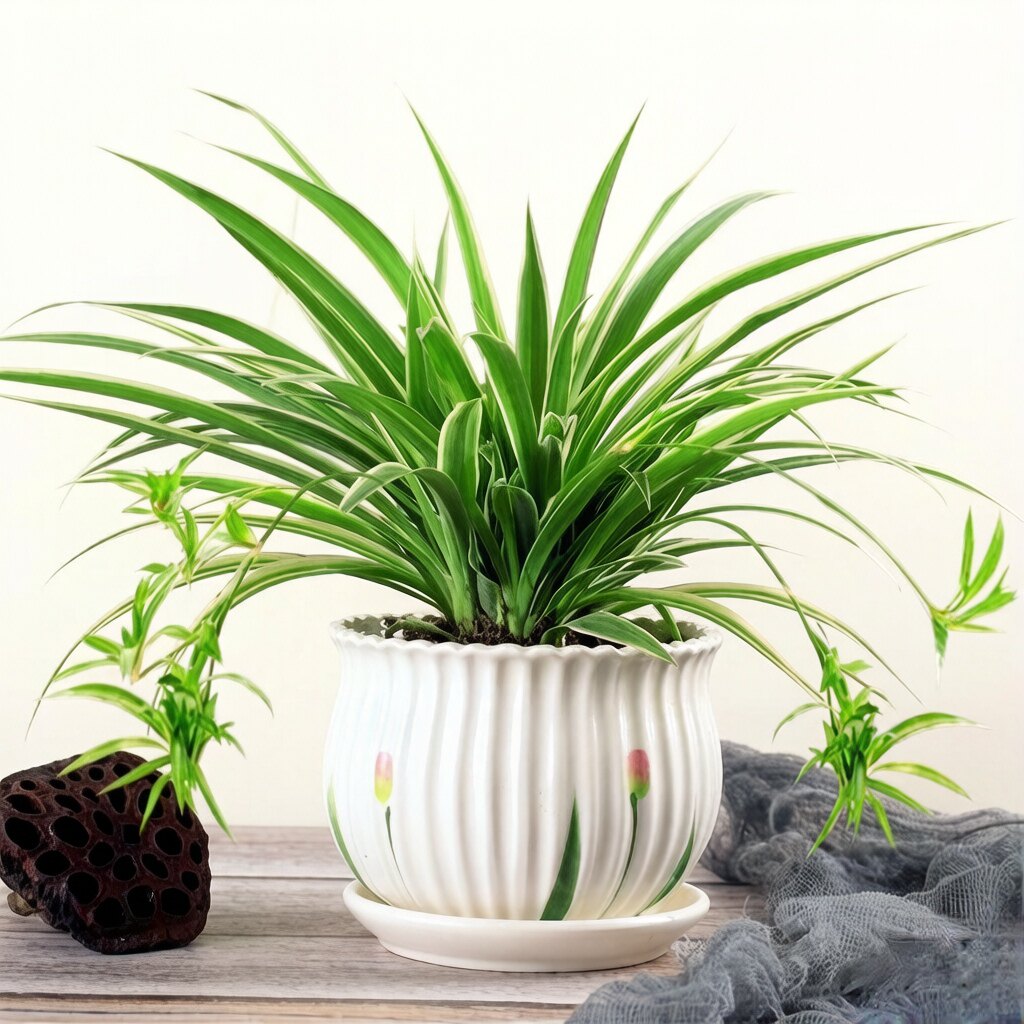 金边吊兰盆栽 室内客厅办公室阳台绿植好养植物观叶植物 净化空气