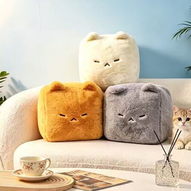 鼻涕熊猫咪毛绒玩具创意霉豆腐猫公仔送女朋友儿童礼物抱枕小挂件