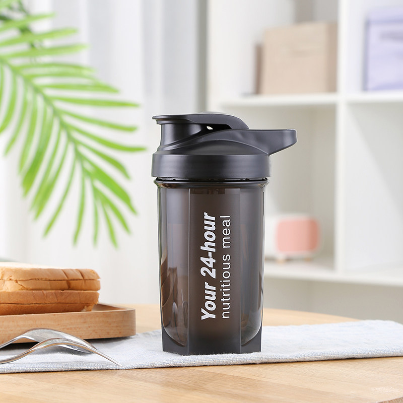 男摇摇杯女蛋白粉代餐奶昔搅拌杯健身运动水杯刻度便携搅拌球杯子